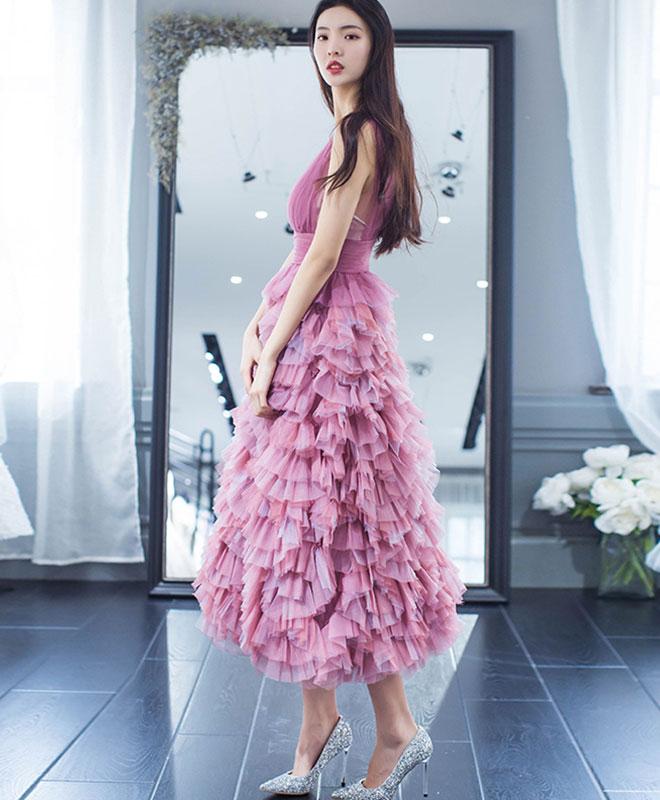 Long Homecoming Dresses A-line Ruffles Short Prom Dress Beautiful Party Dress Homecoming Dress BabaMila