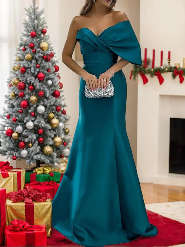 Mermaid/Trumpet Sweetheart Floor-Length Mother of the Bride Dresses with Pure Color BabaMila