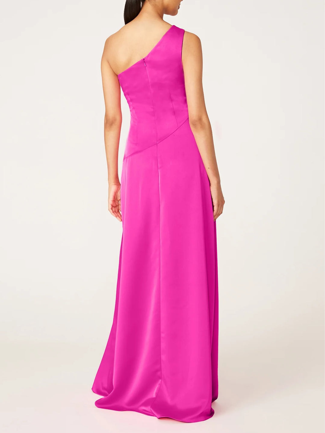 A-Line/Princess One-Shoulder Sleeveless Floor-Length Evening Dress with Ruffles/Pleated BabaMila