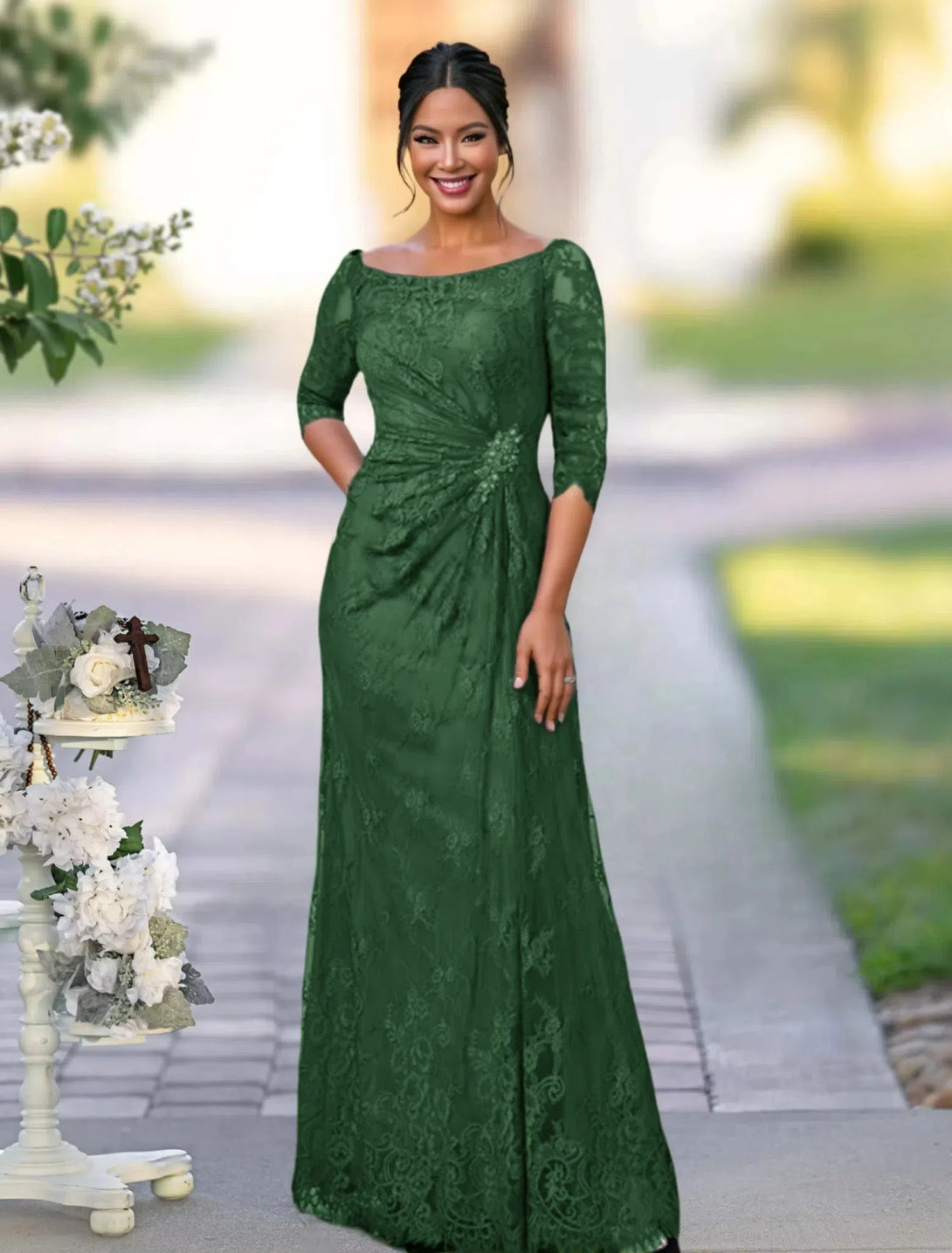 A-Line/Princess Floor-Length Mother Of The Bride Dresses BabaMila