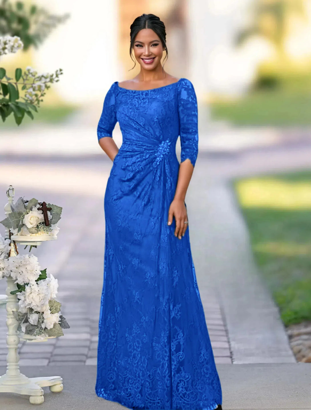 A-Line/Princess Floor-Length Mother Of The Bride Dresses BabaMila