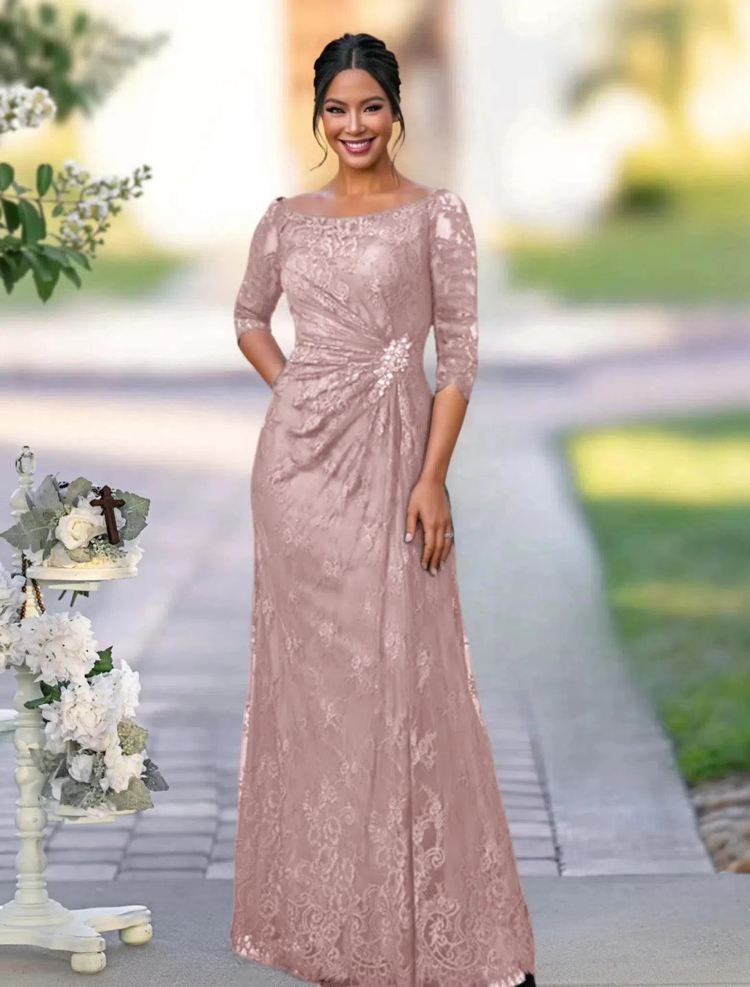 A-Line/Princess Floor-Length Mother Of The Bride Dresses BabaMila