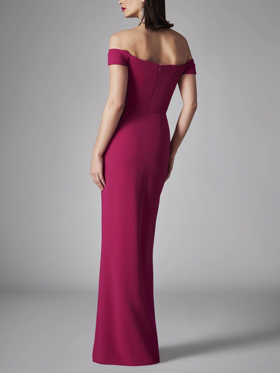 A-Line/Princess Chiffon Off-the-shoulder Sleeveless Floor-Length Evening Dress with Ruffles BabaMila