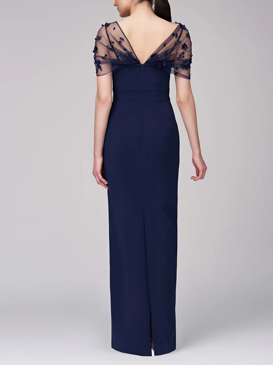 Sheath/Column Spaghetti Straps Sleeveless Floor-Length Mother Of The Bride Dress With Watteau Train BabaMila