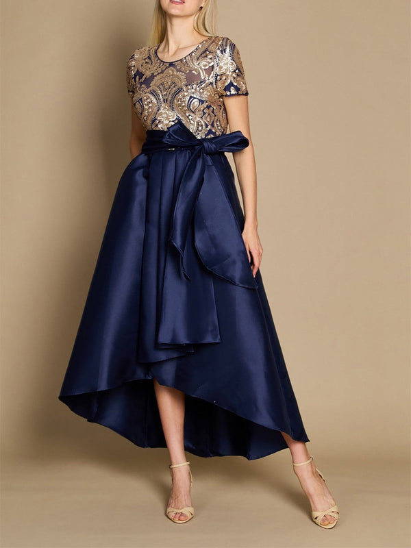 A-Line/Princess Asymmetrical Ankle Length Mother Of The Bride Dress BabaMila