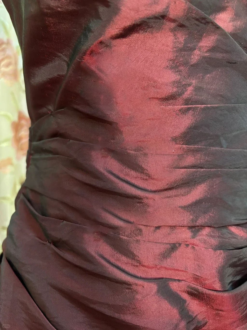 Trumpet/Mermaid Strapless Sleeveless Floor-Length Taffeta Prom Dresses with Sequins & Ruffles BabaMila