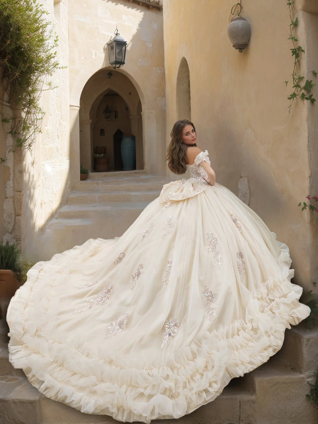 Ball Gown Sweetheart Sleeveless Floor-length Tulle Long Prom Dresses with Lace Appliques BabaMila