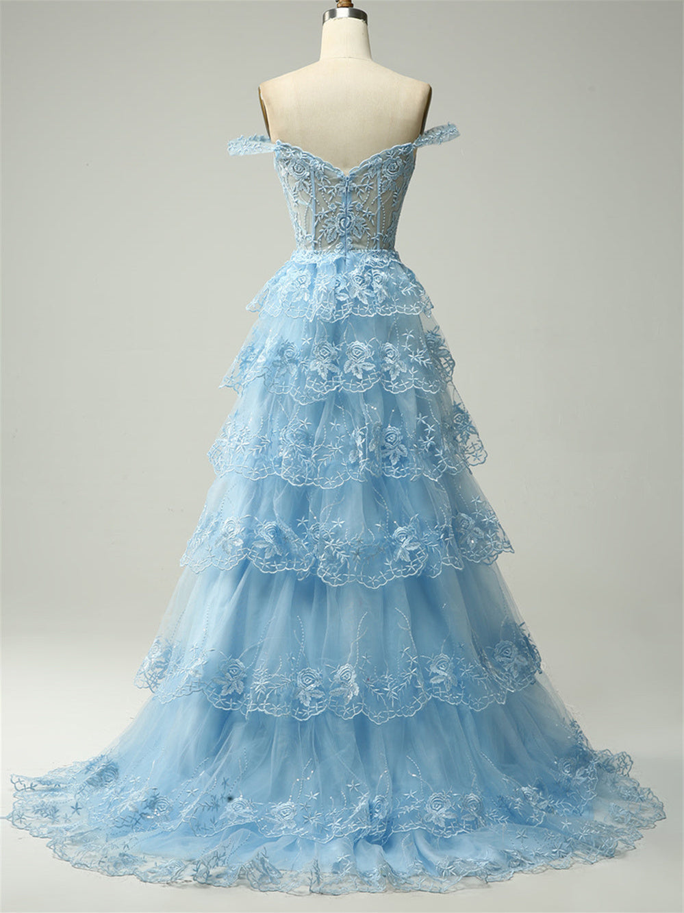 A-Line/Princess Sweetheart Off The Shoulder Floor-Length Evening Dress With Sequins BabaMila