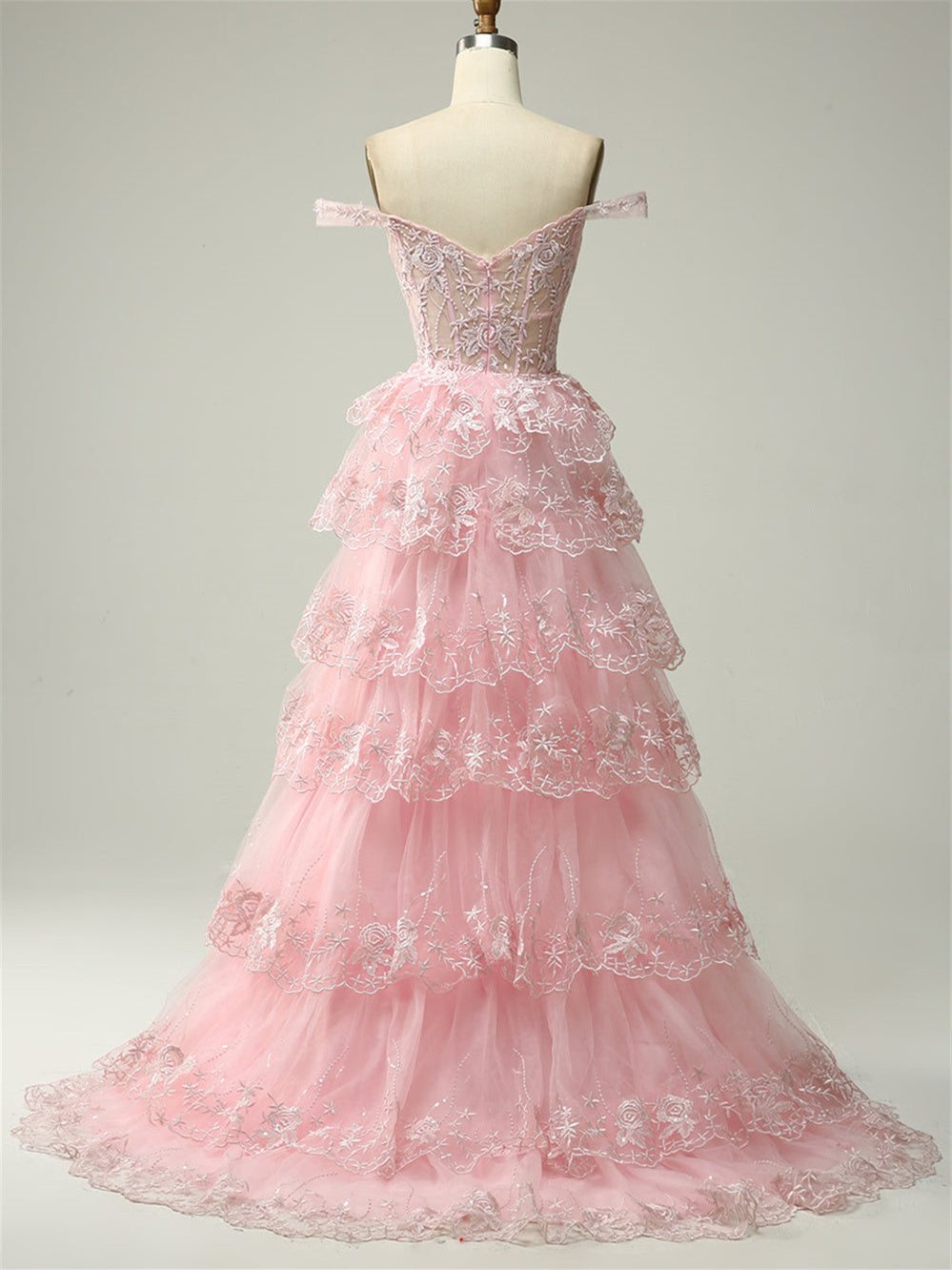 A-Line/Princess Sweetheart Off The Shoulder Floor-Length Evening Dress With Sequins BabaMila