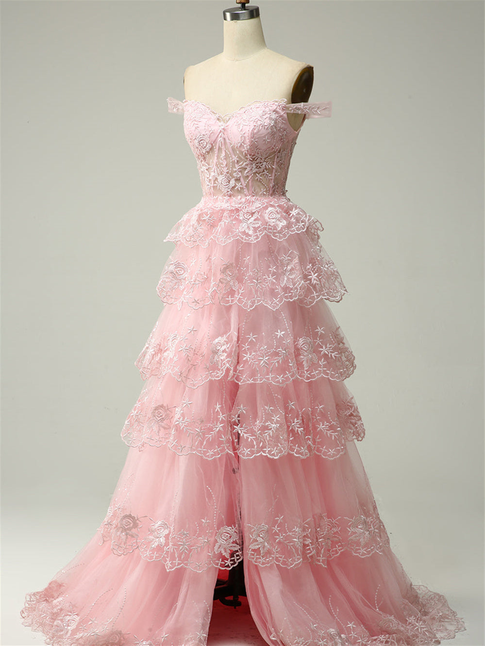 A-Line/Princess Sweetheart Off The Shoulder Floor-Length Evening Dress With Sequins BabaMila