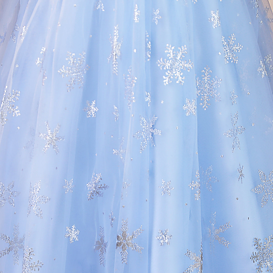 Girls Birthday Dresses Boat Neck Sleeveless Satin/Printed Tulle Floor-Length Party Dresses With Bow Girls Gidiondress