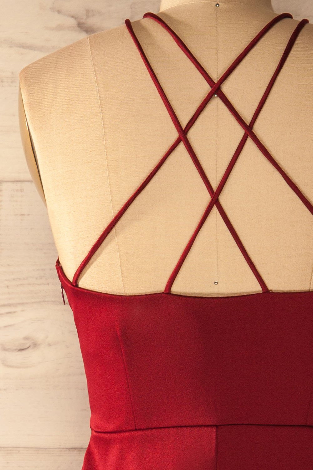 Homecoming Dress Sexy Burgundy Halter Slit Short Prom Dress Party Dress Homecoming Dress BabaMila