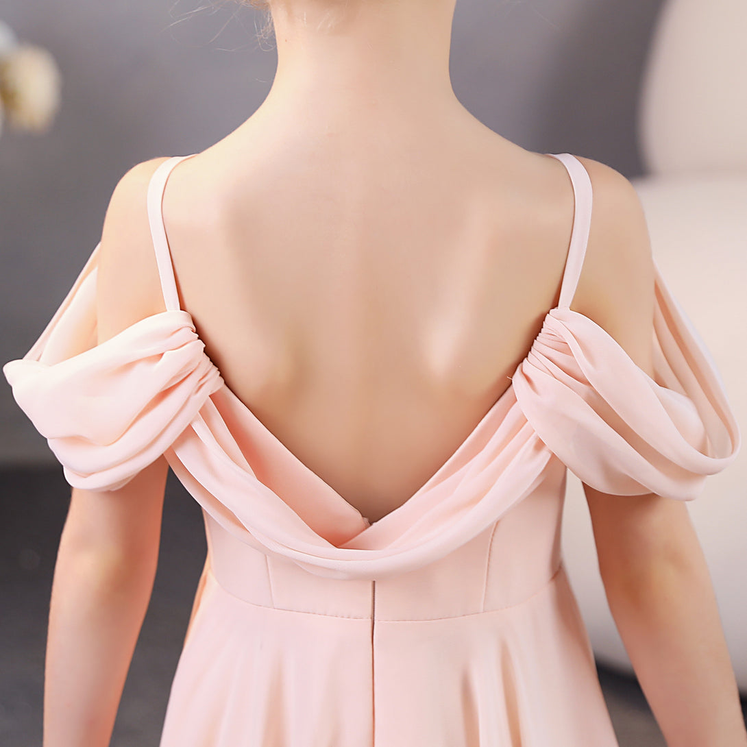 Girls Birthday Dresses Chiffon Floor-Length Junior Bridesmaid Dress/Party Dresses Girls Gidiondress