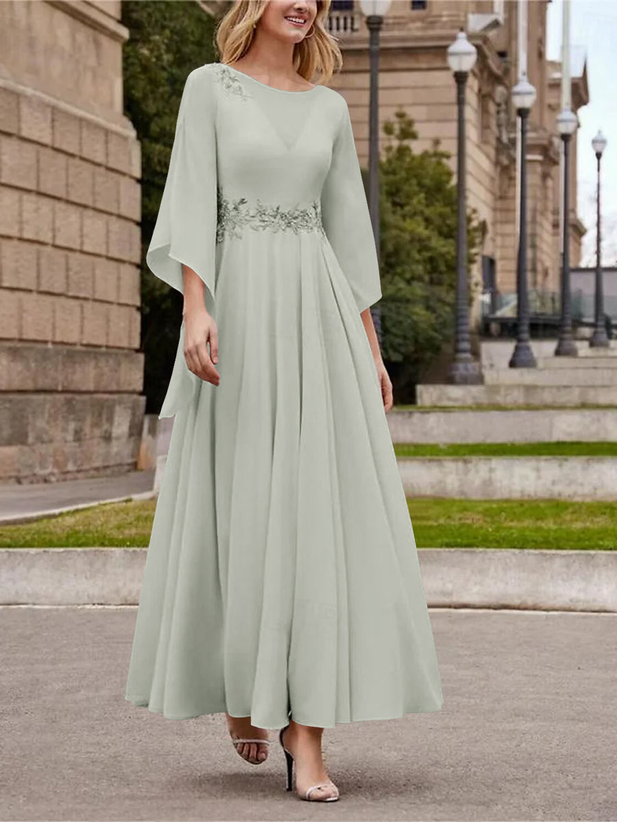 A-Line/Princess One-Shoulder Sleeveless Floor-Length Mother Of The Bride Dresses With Split Side BabaMila