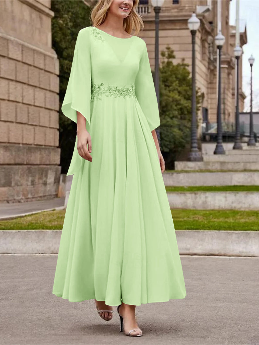 A-Line/Princess One-Shoulder Sleeveless Floor-Length Mother Of The Bride Dresses With Split Side BabaMila