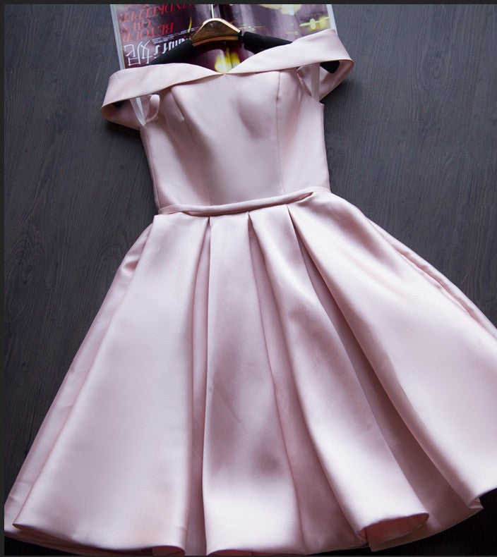 Homecoming Dress Cheap Pearl Pink Short Prom Dress Party Dress Homecoming Dress BabaMila