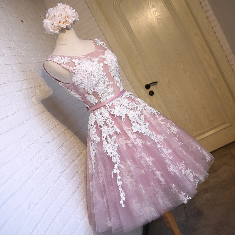 Homecoming Dress Lilac Lace-up Sexy Short Prom Dress Party Dress Homecoming Dress BabaMila