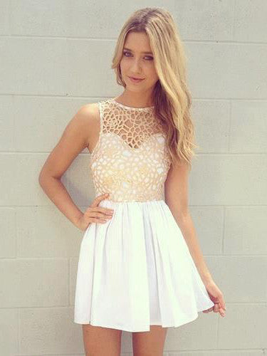 Homecoming Dress Sexy Pearl Pink Short Prom Dress Party Dress Homecoming Dress BabaMila