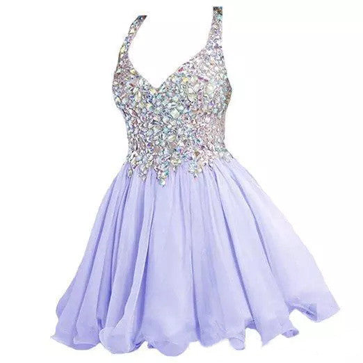 Homecoming Dress V-neck Sexy Short Prom Dress Party Dress Homecoming Dress BabaMila