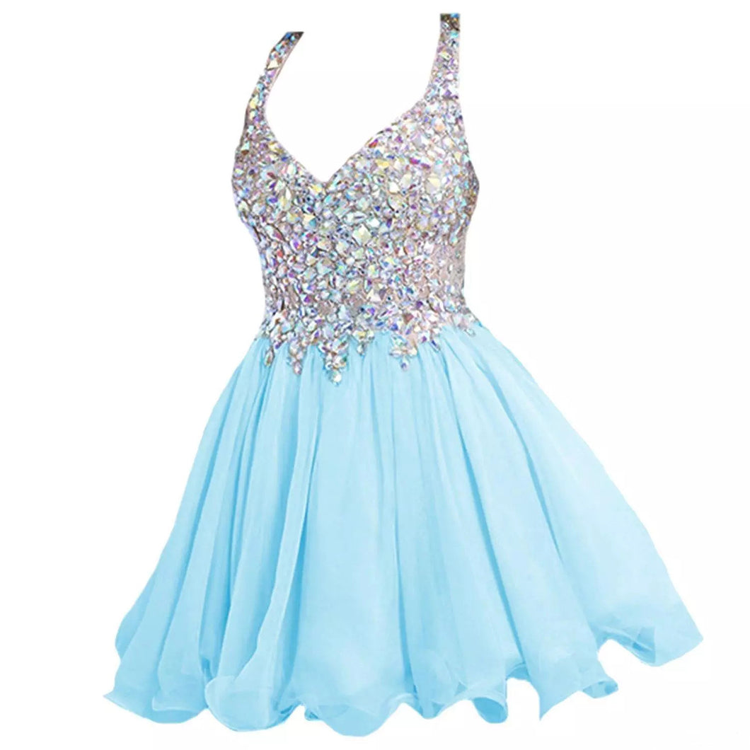 Homecoming Dress V-neck Sexy Short Prom Dress Party Dress Homecoming Dress BabaMila