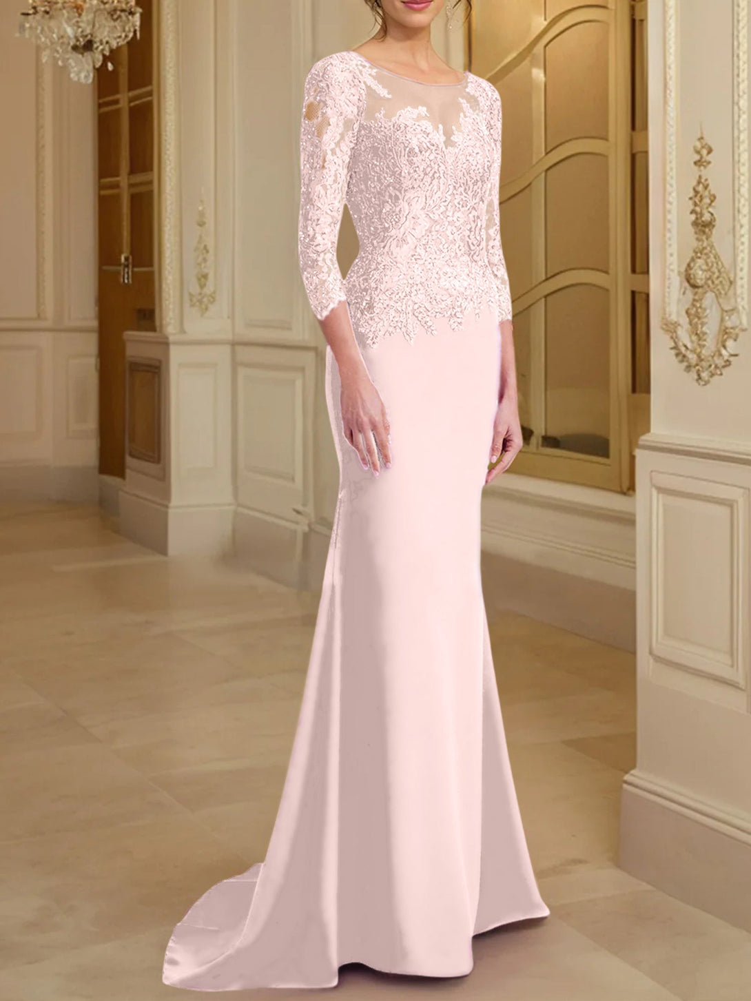 A-Line/Princess One-Shoulder Sleeveless Floor-Length Mother Of The Bride Dresses With Split Side BabaMila
