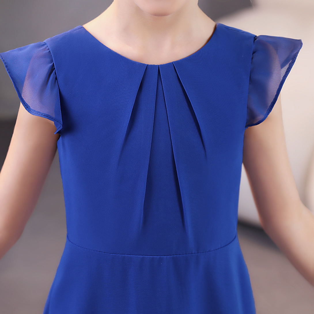 Girls Dresses Junior Bridesmaid Dress Chiffon Floor-Length Party Dresses Girls Gidiondress