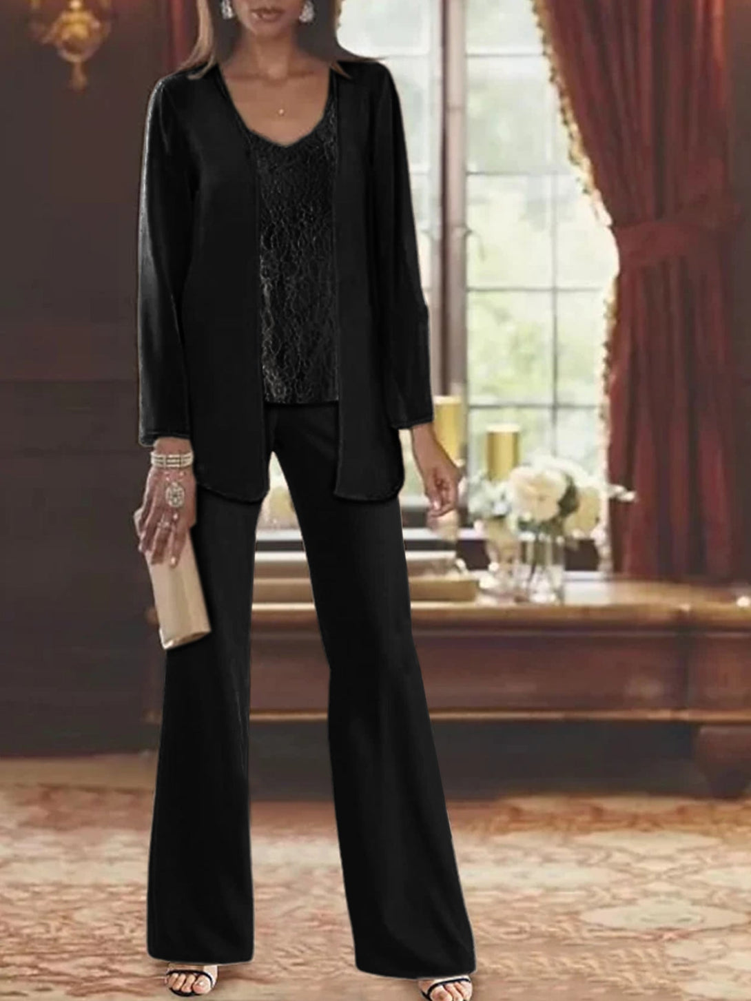 A-Line/Princess One-Shoulder Sleeveless Floor-Length Mother Of The Bride Dresses With Split Side BabaMila