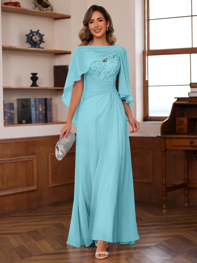 A-Line/Princess One-Shoulder Sleeveless Floor-Length Mother Of The Bride Dresses With Split Side BabaMila