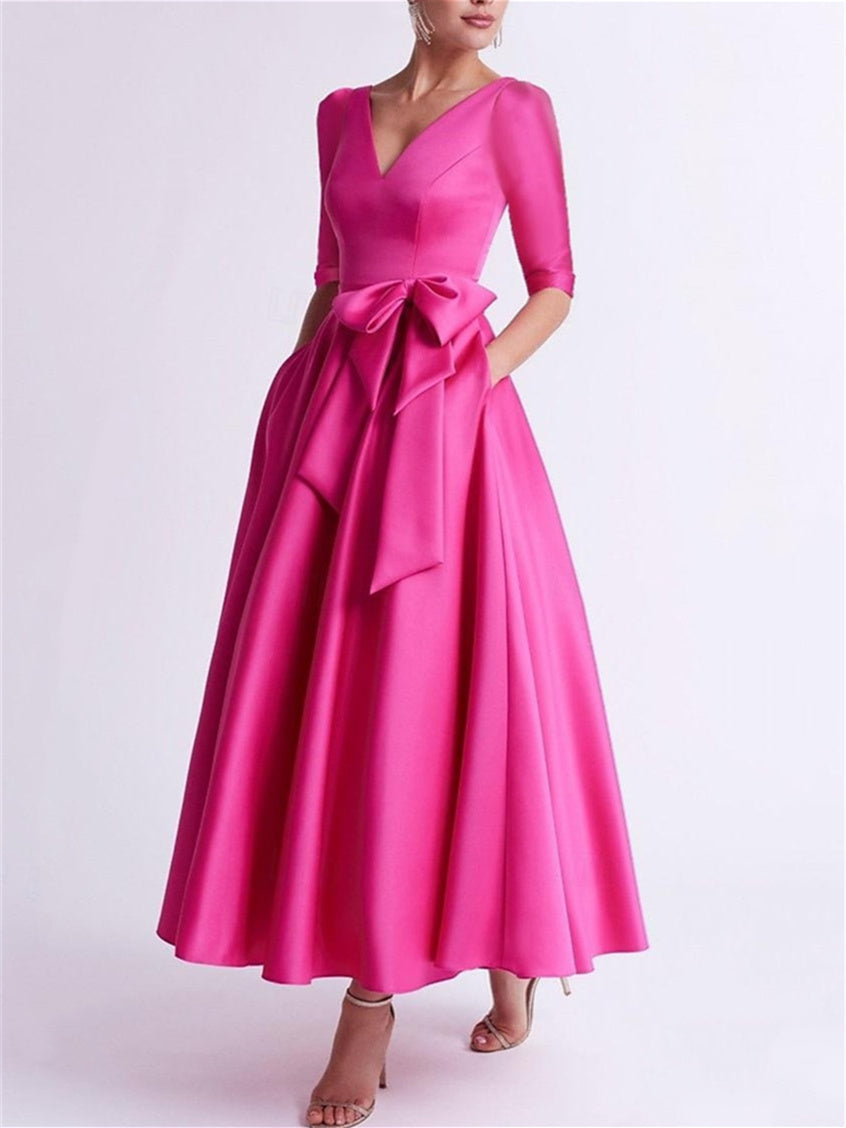 A-Line/Princess One-Shoulder Sleeveless Floor-Length Mother Of The Bride Dresses With Split Side BabaMila