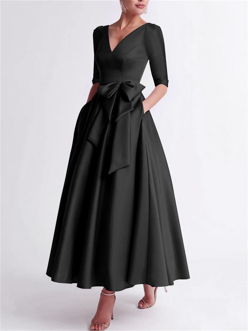 A-Line/Princess One-Shoulder Sleeveless Floor-Length Mother Of The Bride Dresses With Split Side BabaMila