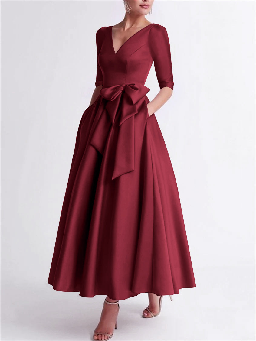 A-Line/Princess One-Shoulder Sleeveless Floor-Length Mother Of The Bride Dresses With Split Side BabaMila