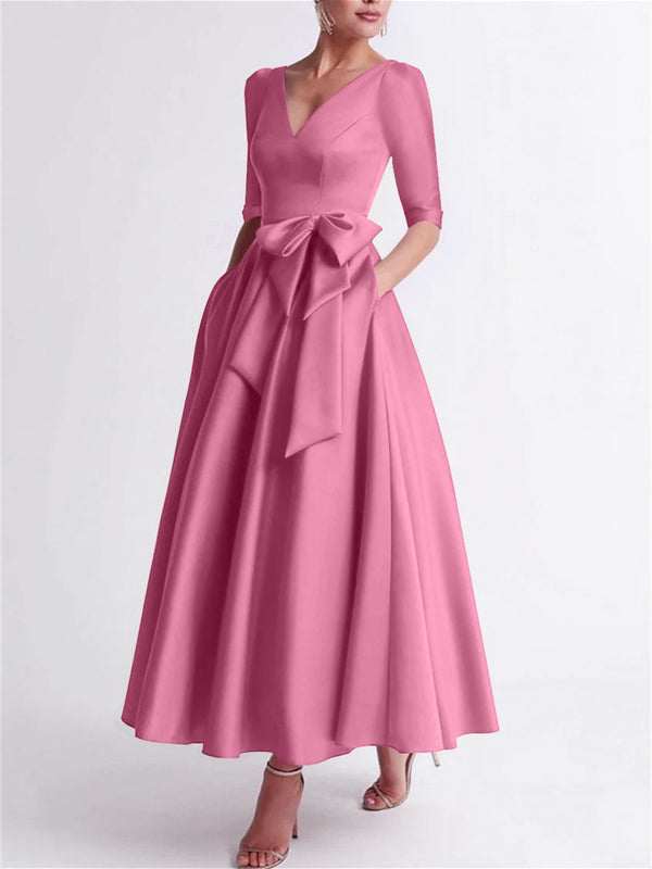 A-Line/Princess One-Shoulder Sleeveless Floor-Length Mother Of The Bride Dresses With Split Side BabaMila
