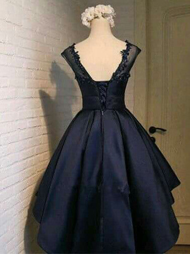 Homecoming Dress Asymmetrical Lace-up Short Prom Dress Party Dress Homecoming Dress BabaMila