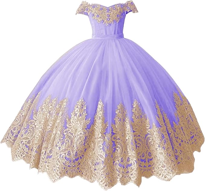 Flower Girl Dress Princess Applique Pageant Dresses Kids First Communion Dress Birthday Party Formal Prom Ball Gowns Girls Gidiondress