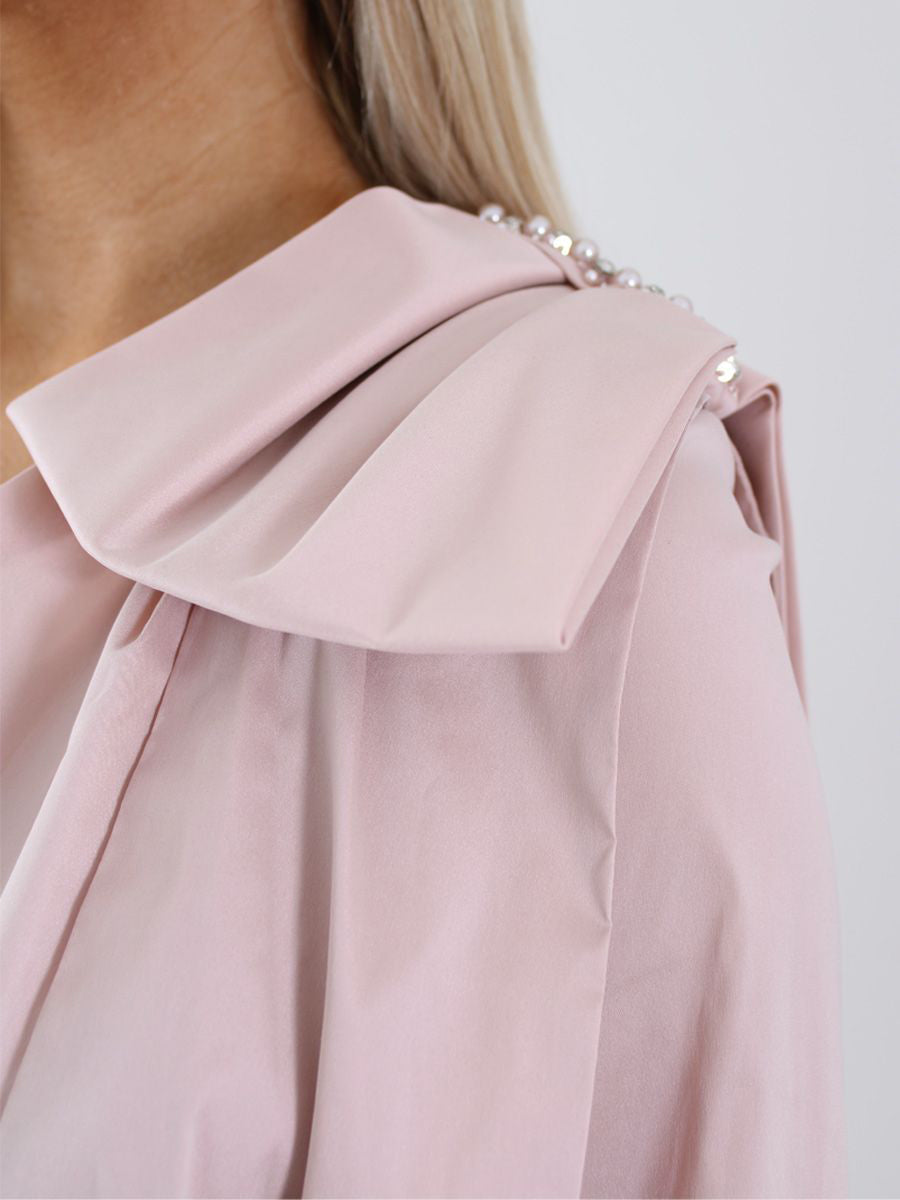 Sheath/Column V-Neck 3/4 Sleeves Mother Of The Bride & Groom Dresses With Pearl & Bow BabaMila