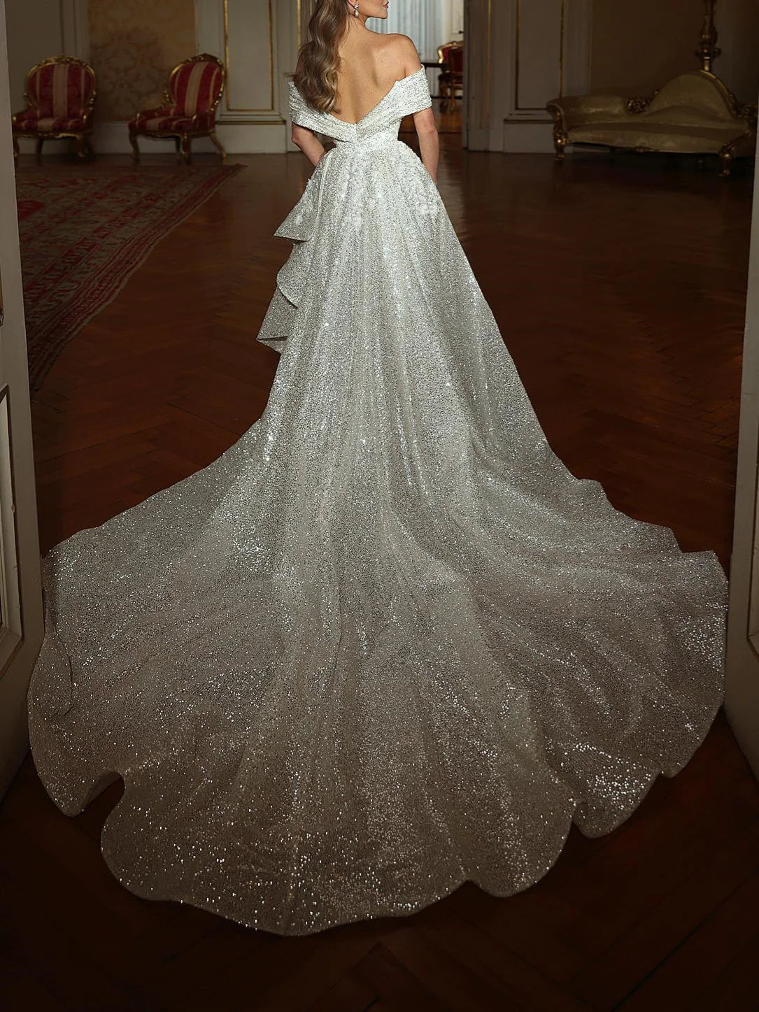 Sheath/Column Off-the-Shoulder Floor-length Prom Dresses BabaMila