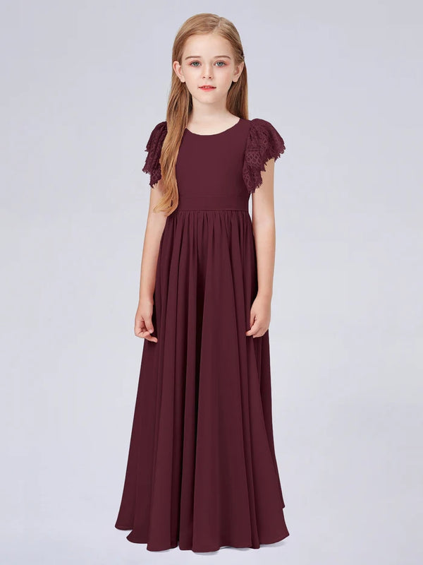 Chiffon Junior Bridesmaid Dress For Kids Wedding Pageant Birthday BabaMila