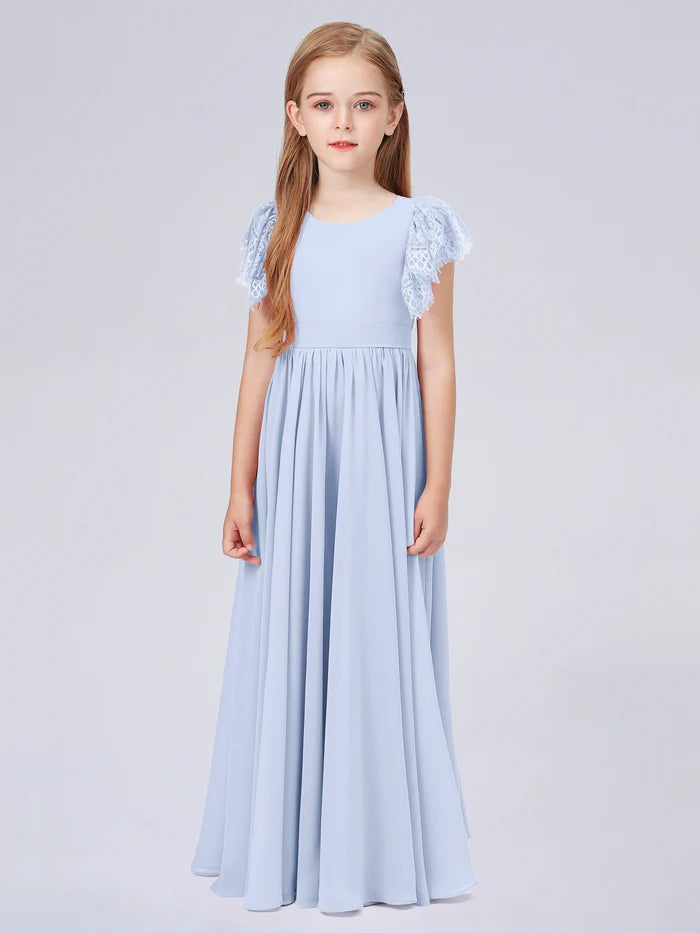Chiffon Junior Bridesmaid Dress For Kids Wedding Pageant Birthday BabaMila
