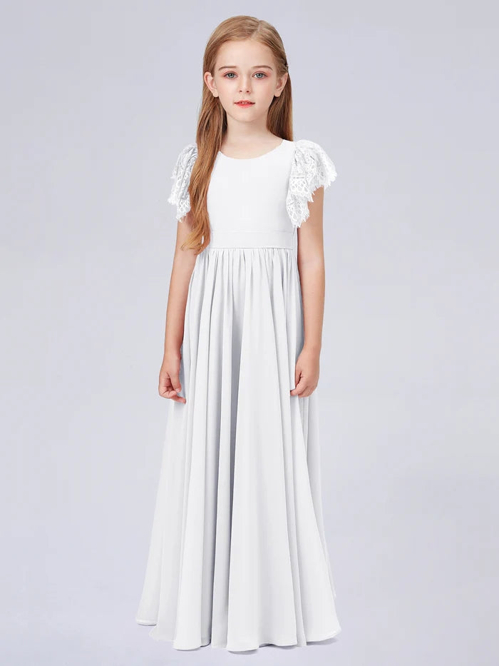Chiffon Junior Bridesmaid Dress For Kids Wedding Pageant Birthday BabaMila
